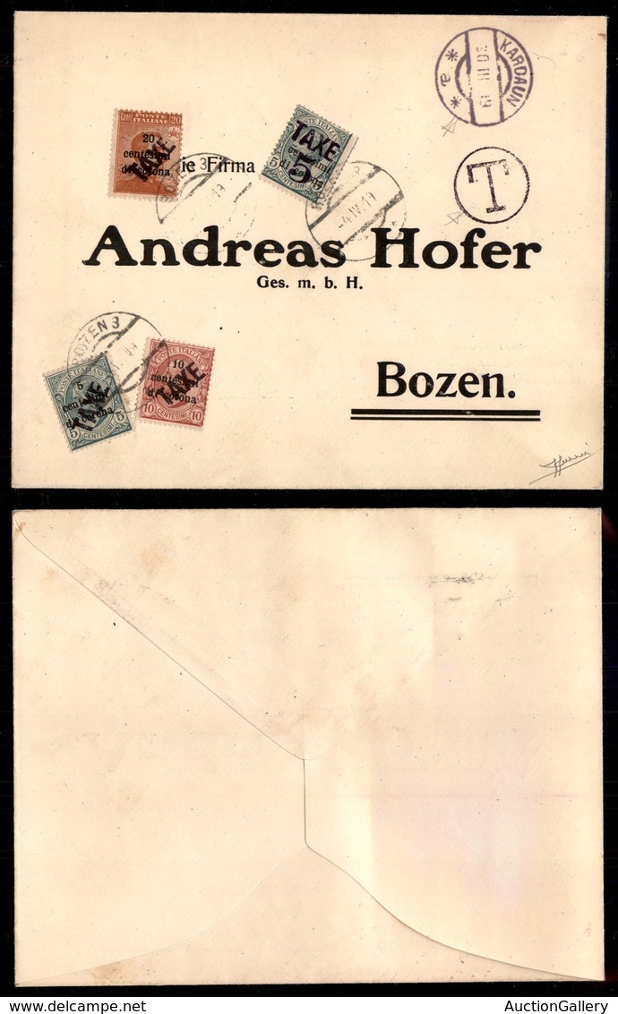 OCCUPAZIONI I GUERRA MONDIALE - TRENTINO-ALTO ADIGE - Bolzano 3 - Taxe - 5 Cent (51) + 10 Cent (52) + 20 Cent (53) + Tax - Andere & Zonder Classificatie