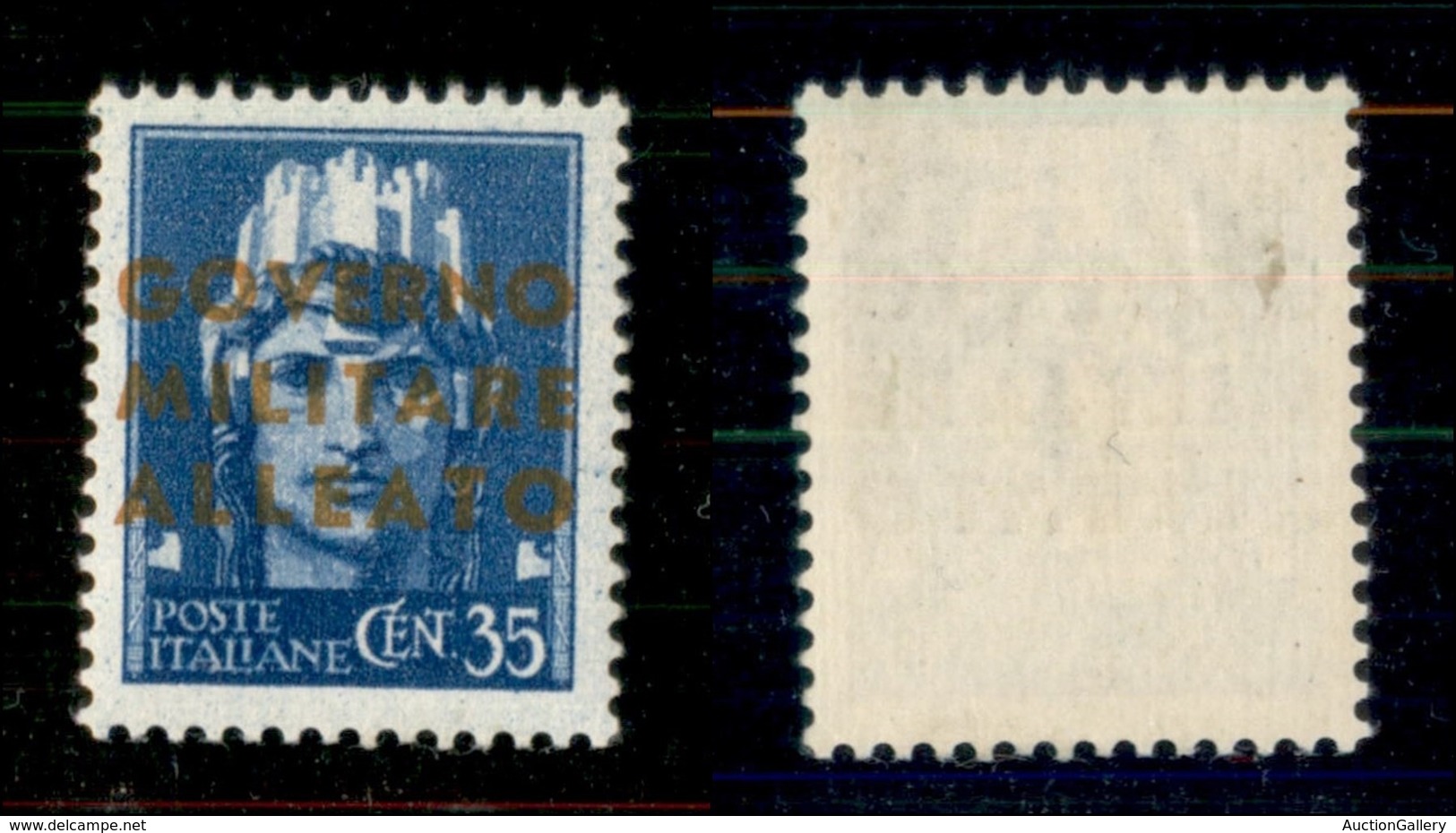 OCCUPAZIONI STRANIERE DI TERRITORI ITALIANI - OCCUPAZIONE ANGLO-AMERICANA - Napoli - 1943 - 35 Cent (11A) - Soprastampa  - Other & Unclassified