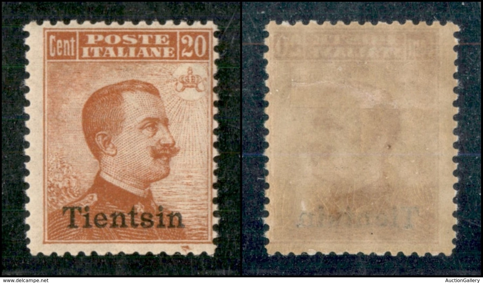 UFFICI POSTALI ALL'ESTERO - LEVANTE - Tientsin - 1917 - 20 Cent (8) - Gomma Originale (450) - Andere & Zonder Classificatie