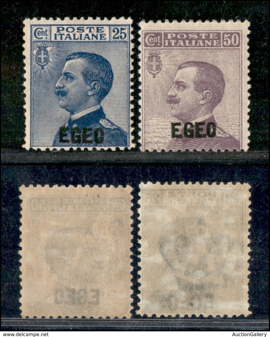 COLONIE - EGEO - Emissioni Generali - 1912 - Soprastampati (1/2) - Serie Completa - Gomma Integra (550) - Autres & Non Classés