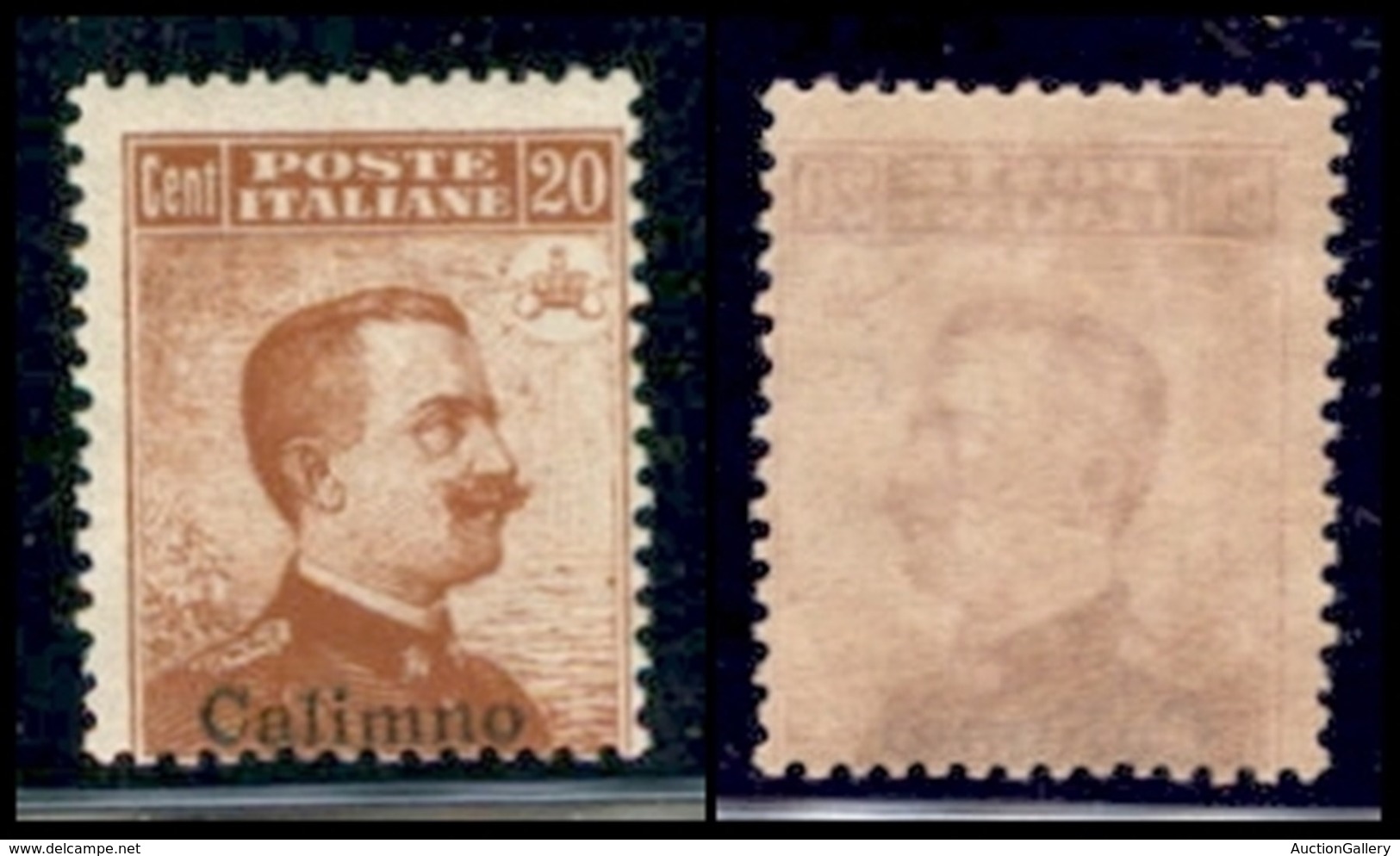 COLONIE - EGEO - Calino - 1917 - 20 Cent Michetti (9) - Gomma Integra - Ben Centrato (350/700) - Autres & Non Classés