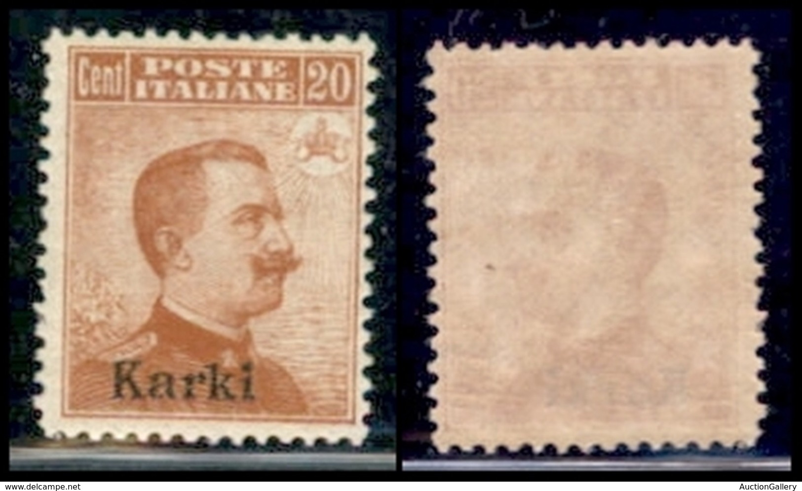 COLONIE - EGEO - Carchi - 1916 - 20 Cent Michetti (9) - Gomma Integra (550) - Altri & Non Classificati