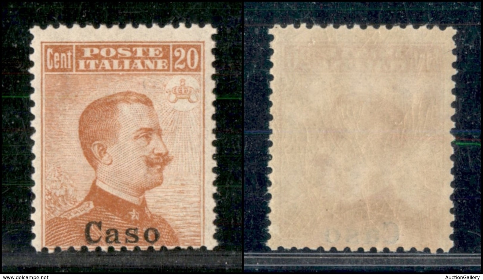 COLONIE - EGEO - Caso - 1917 - 20 Cent Michetti (9a) Con Soprastampa In Basso - Gomma Integra (825) - Andere & Zonder Classificatie