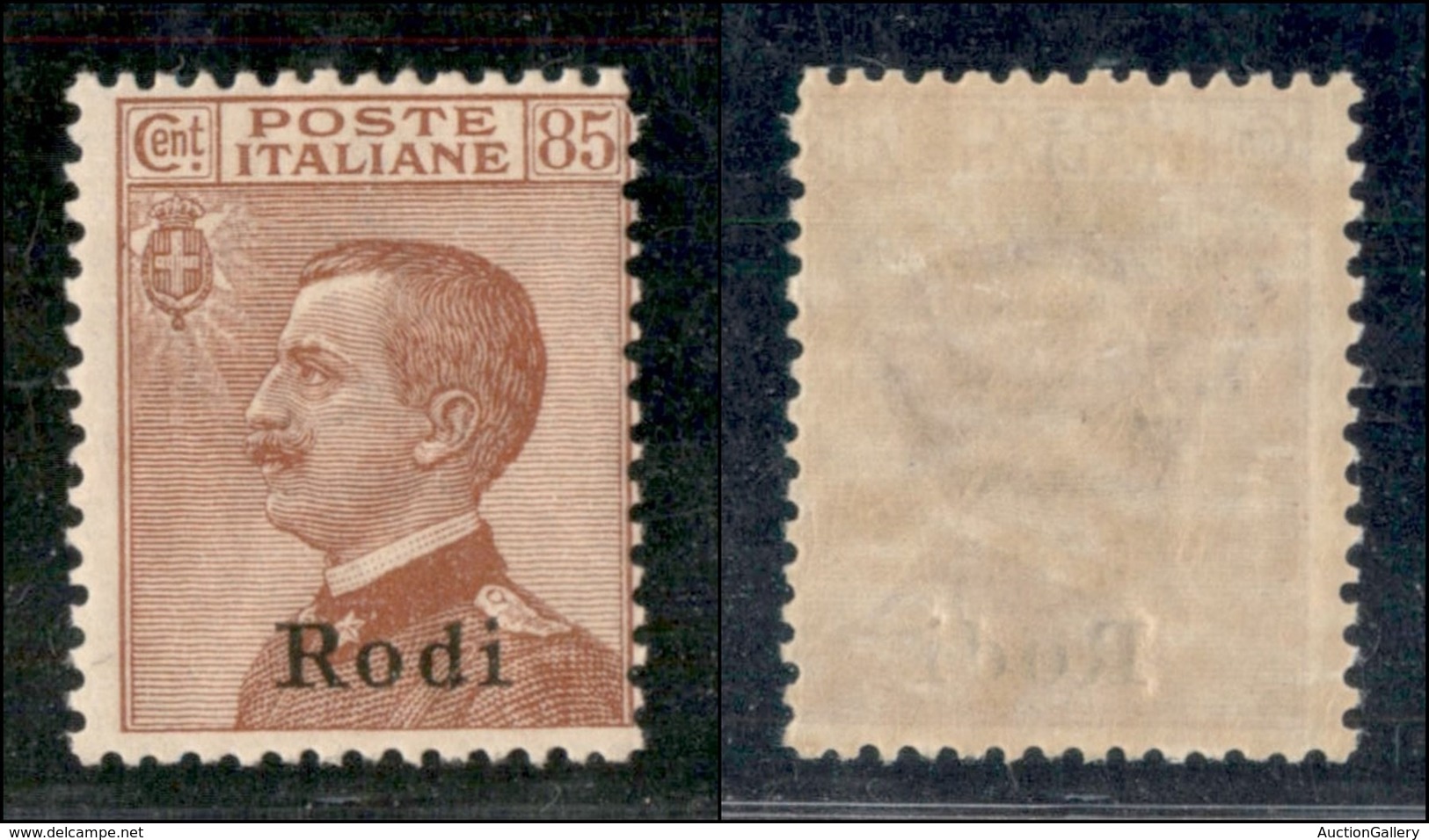 COLONIE - EGEO - Rodi - 1922 - 80 Cent Michetti (13) - Gomma Integra (325) - Andere & Zonder Classificatie