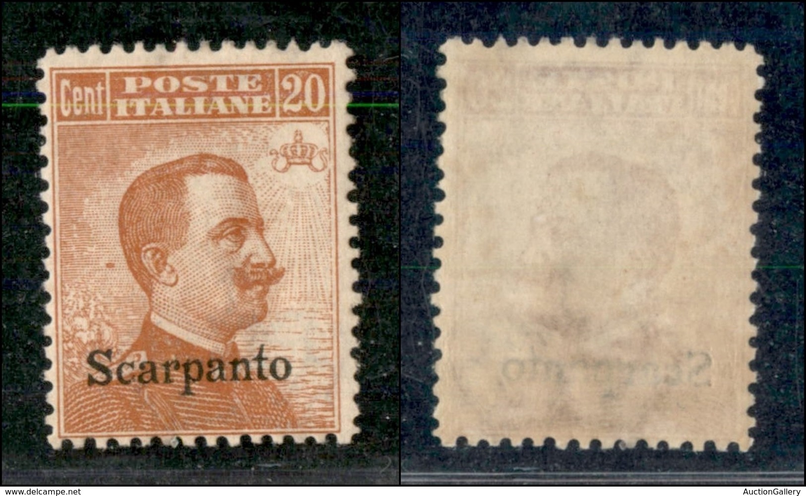 COLONIE - EGEO - Scarpanto - 1922 - 20 Cent Michetti (11) - Gomma Integra (250) - Autres & Non Classés