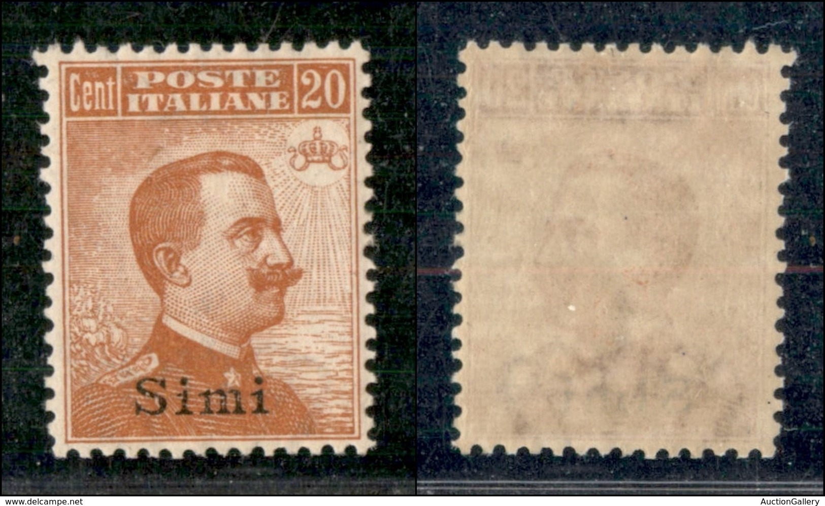 COLONIE - EGEO - Simi - 1922 - 20 Cent Michetti (11) - Gomma Integra - Ottimamente Centrato (450) - Autres & Non Classés