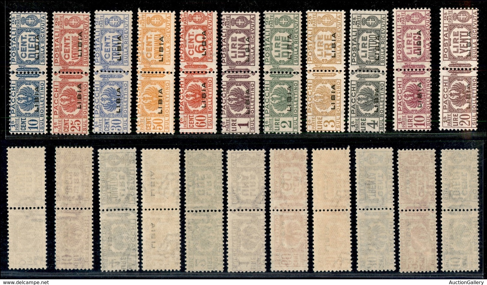 COLONIE - LIBIA - 1927/1937 - Pacchi Postali (14/24) - Serie Completa - Gomma Integra (2.500) - Autres & Non Classés
