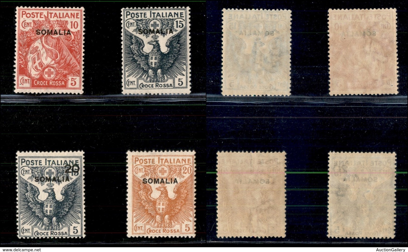 COLONIE - SOMALIA - 1916 - Croce Rossa (19/22) - Serie Completa - Gomma Integra (1.100) - Autres & Non Classés