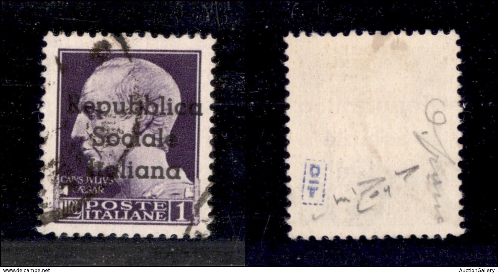 EMISSIONI LOCALI - TERAMO - 1944 - 1 Lira (8) Usato - Cert. Raybaudi (650) - Altri & Non Classificati