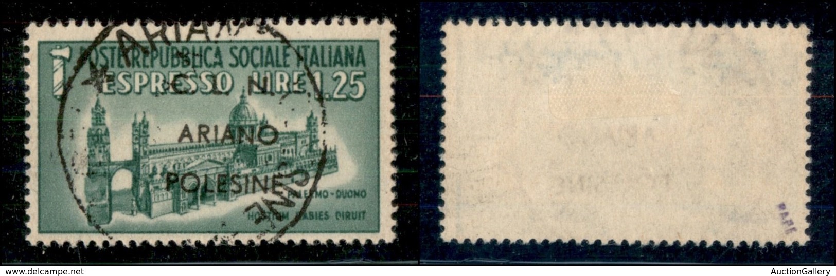 C.L.N. - ARIANO POLESINE - 1945 - 1,25 Lire (Errani 38) Usato - Altri & Non Classificati