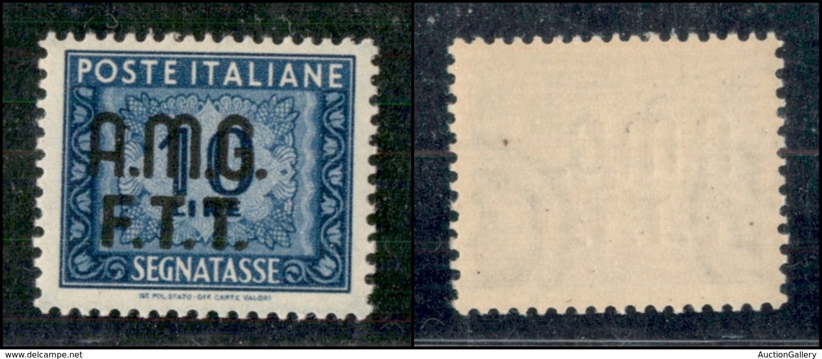 TRIESTE  - AMG FTT - 1949 - 10 Lire (12) - Gomma Integra (500) - Altri & Non Classificati