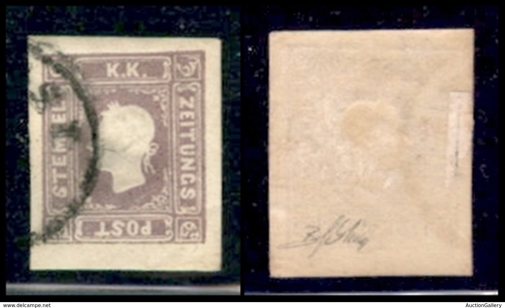 AUSTRIA - 1858 - Per Giornali - 1,05 Kreuzer (17) - Usato - Savarese Oliva (400) - Altri & Non Classificati