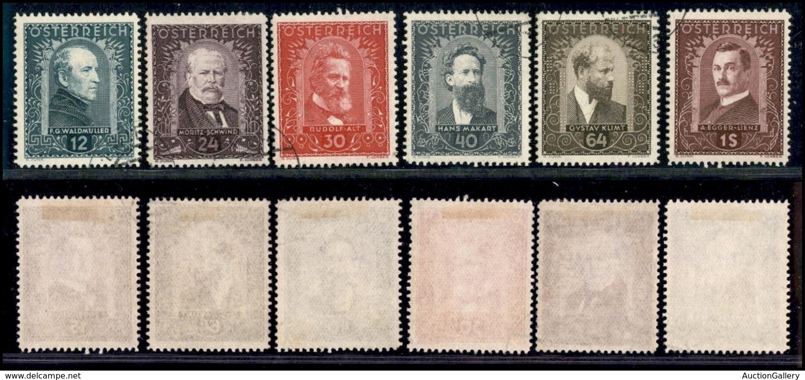 AUSTRIA - 1932 - Pittori (545/550) - Serie Completa - Usata (380) - Autres & Non Classés