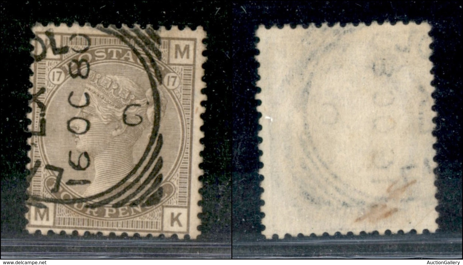 GRAN BRETAGNA - 1880 - 4 Pence Vittoria (52) - Usato (250) - Autres & Non Classés