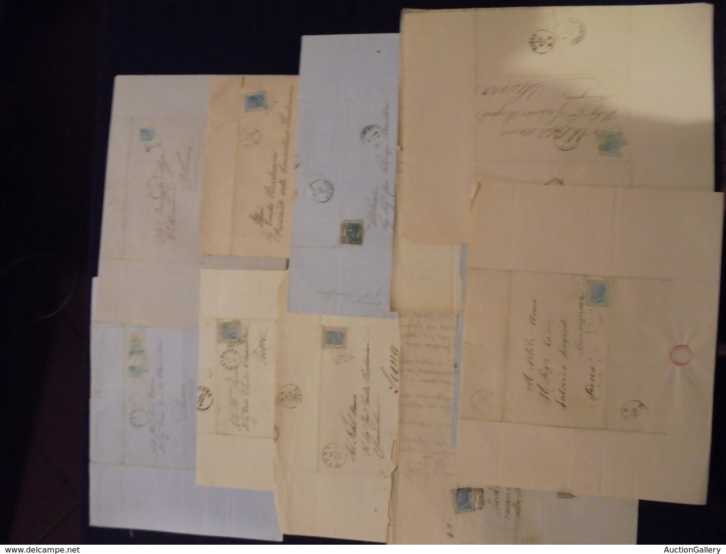 LOTTI & COLLEZIONI - REGNO - 1867/1874 - 12 Lettere D'archivio Col 20 Cent (26) Per Siena - Da Esaminare - Other & Unclassified