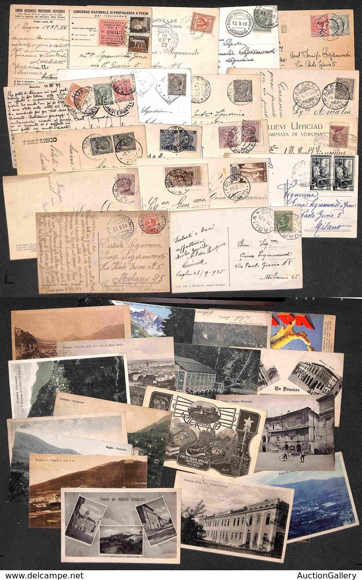 LOTTI & COLLEZIONI - REGNO - 1902/1933 - Piccolo Insieme Di 18 Cartoline Paesaggistiche Viaggiate Con Affrancature Del P - Altri & Non Classificati