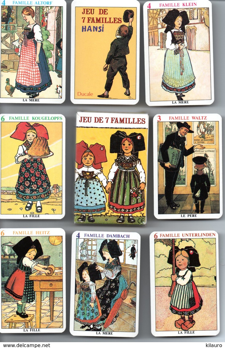 Jeu De 7  Familles L'alsace Merveilleuse HANSI - 32 Cartes A Jouer Playing Card - 32 Karten