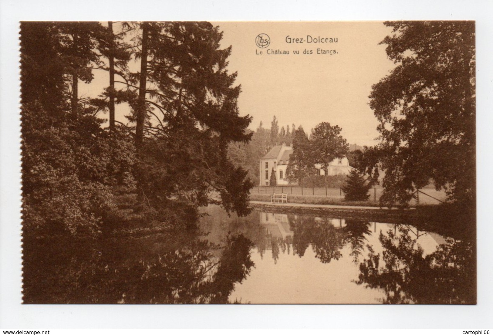 - CPA GREZ-DOICEAU (Belgique) - Le Château Vu Des Etangs - Imp. L. Michaux - Edition Nels - - Graven