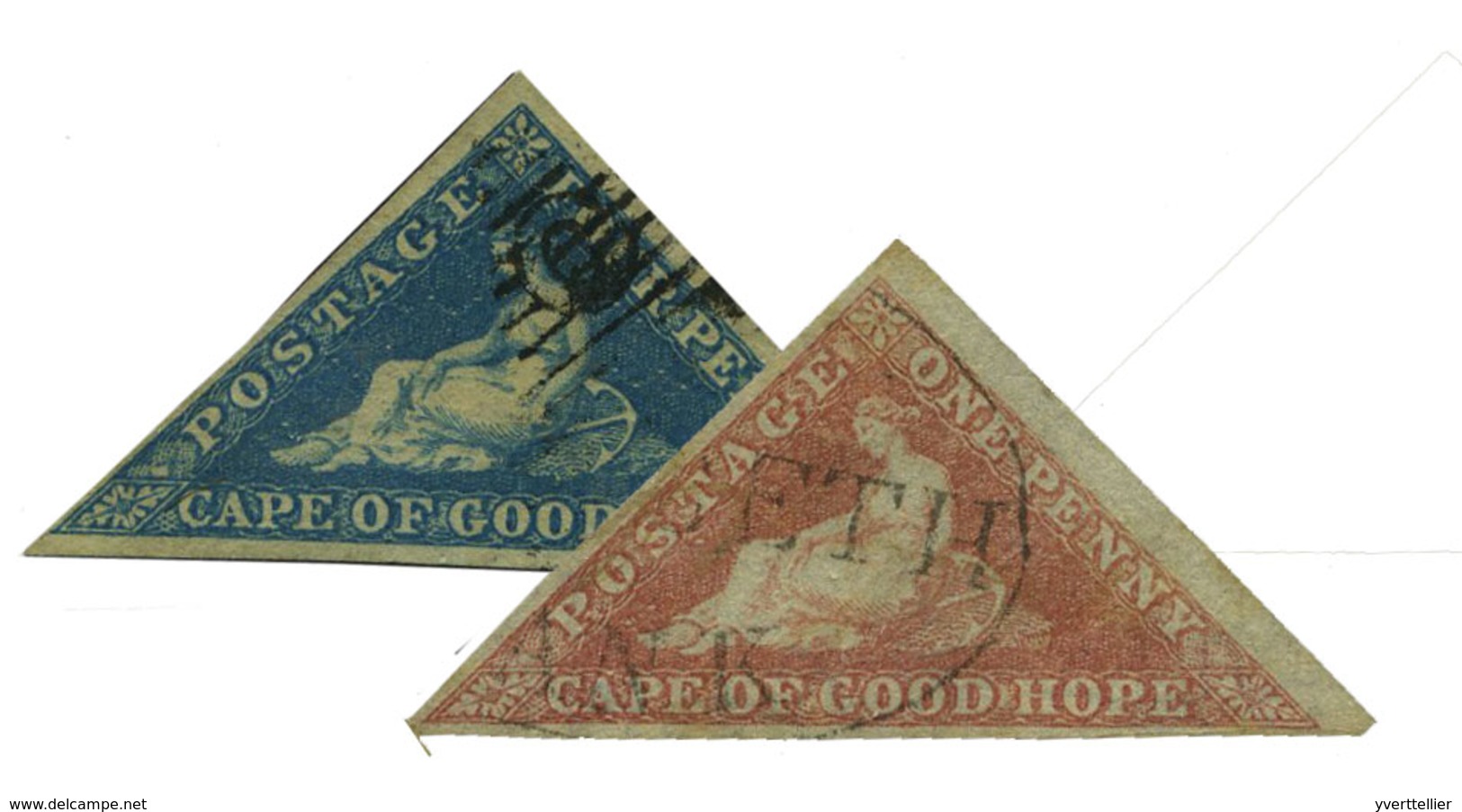 Cap De Bonne Espérance : N°2 Et 3 Obl. TB - Kap Der Guten Hoffnung (1853-1904)