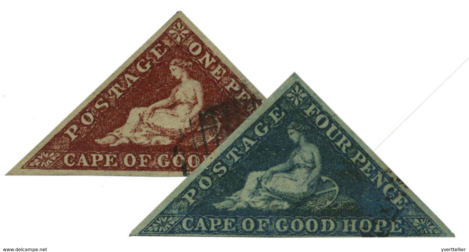 Cap De Bonne Espérance : N°7 Et 8 Obl. TB - Cape Of Good Hope (1853-1904)