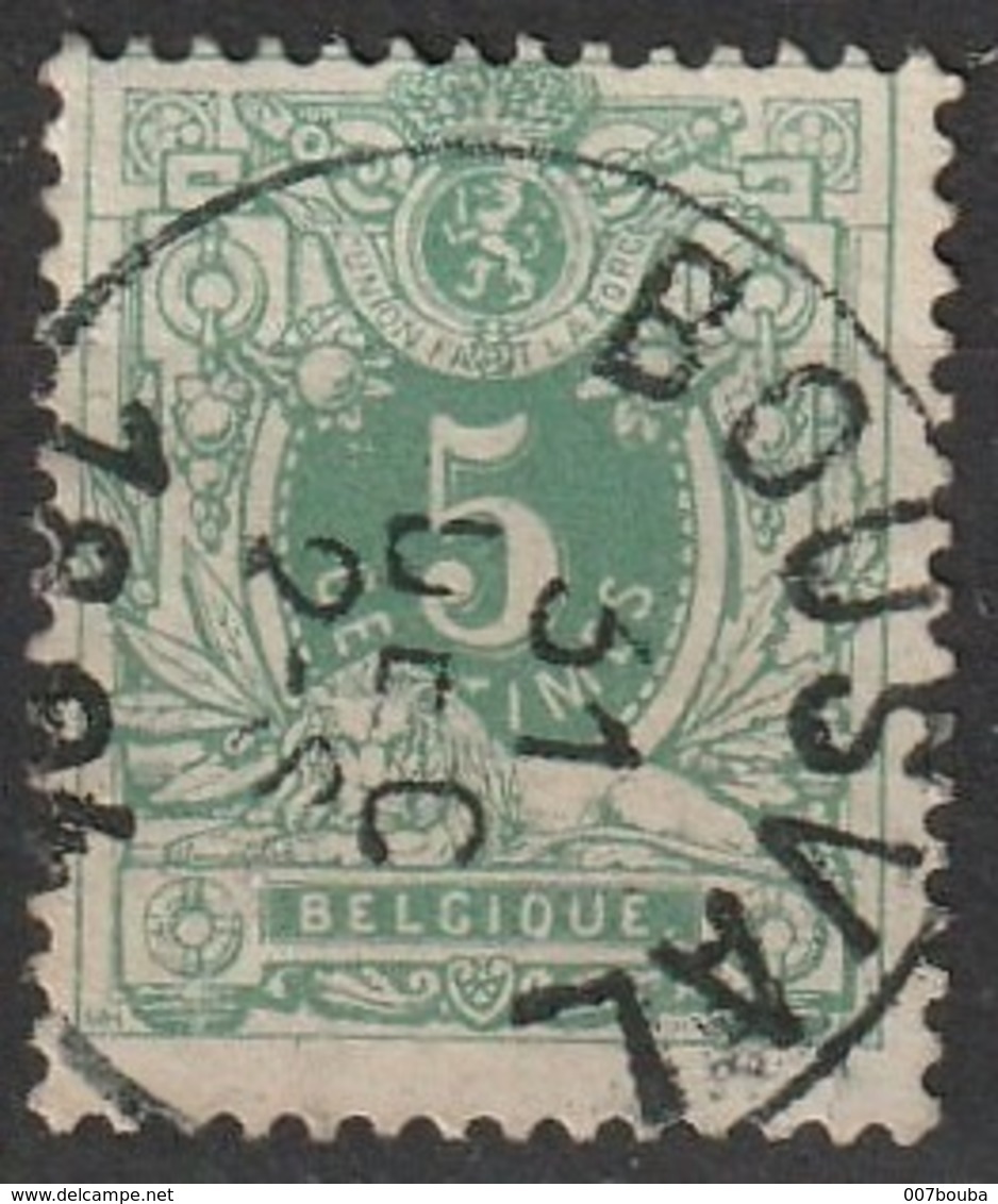 COB N ° 45 Oblitération BOUSVAL - 1869-1888 Lion Couché