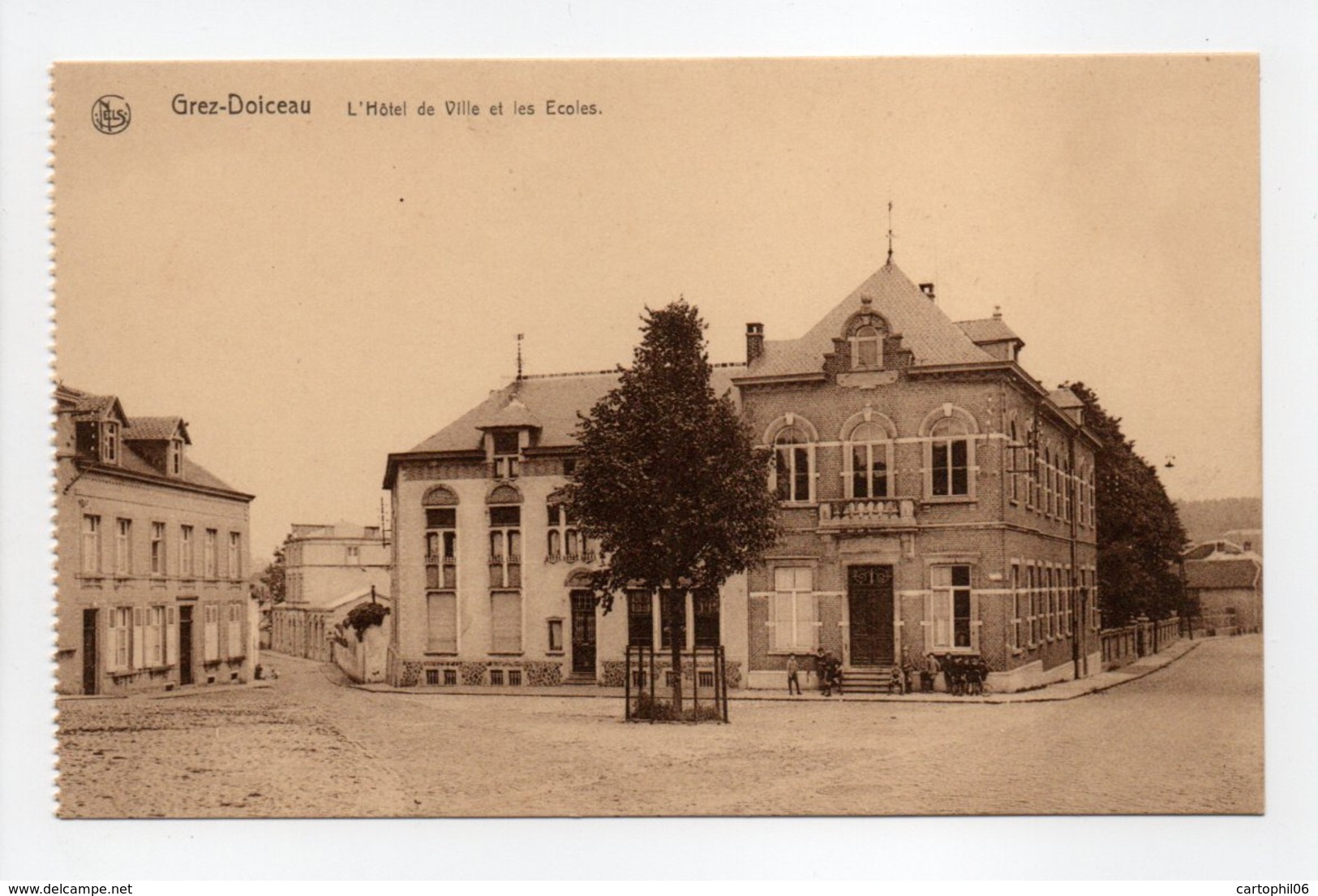 - CPA GREZ-DOICEAU (Belgique) - L'Hôtel De Ville Et Les Ecoles - Imp. L. Michaux - Edition Nels - - Grez-Doiceau