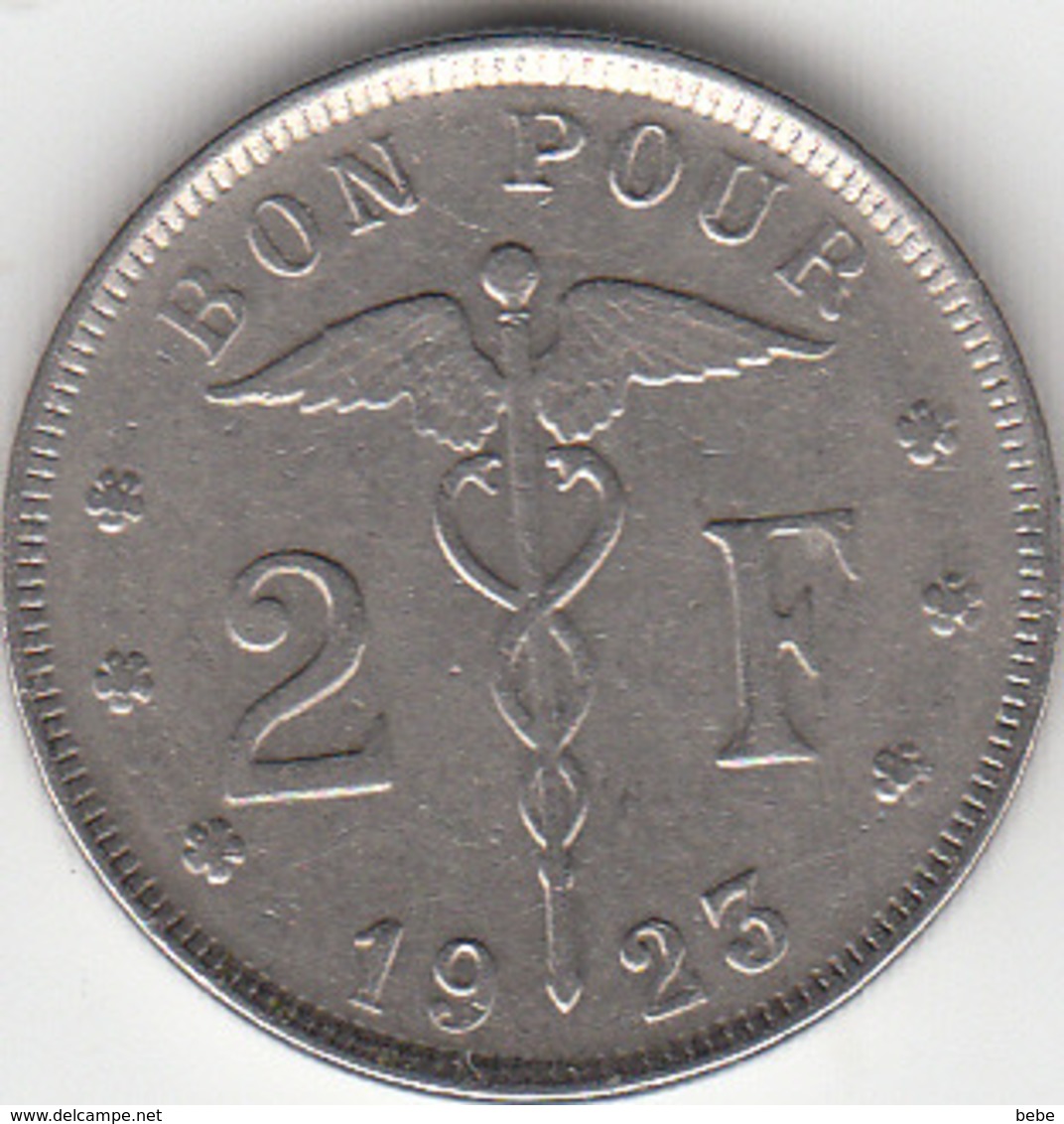 PIECE DE 2 FR (BON POUR) 1923 EN BON ETAT - 2 Francs