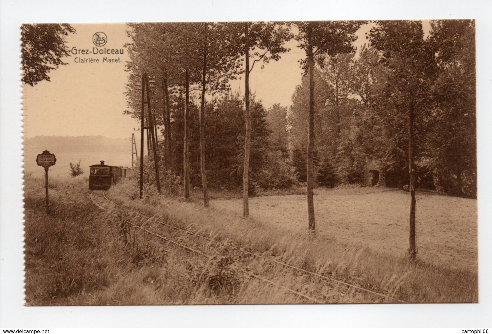 - CPA GREZ-DOICEAU (Belgique) - Clairière Manet (avec L'arrivée Du Train) - Imp. L. Michaux - Edition Nels - - Grez-Doiceau