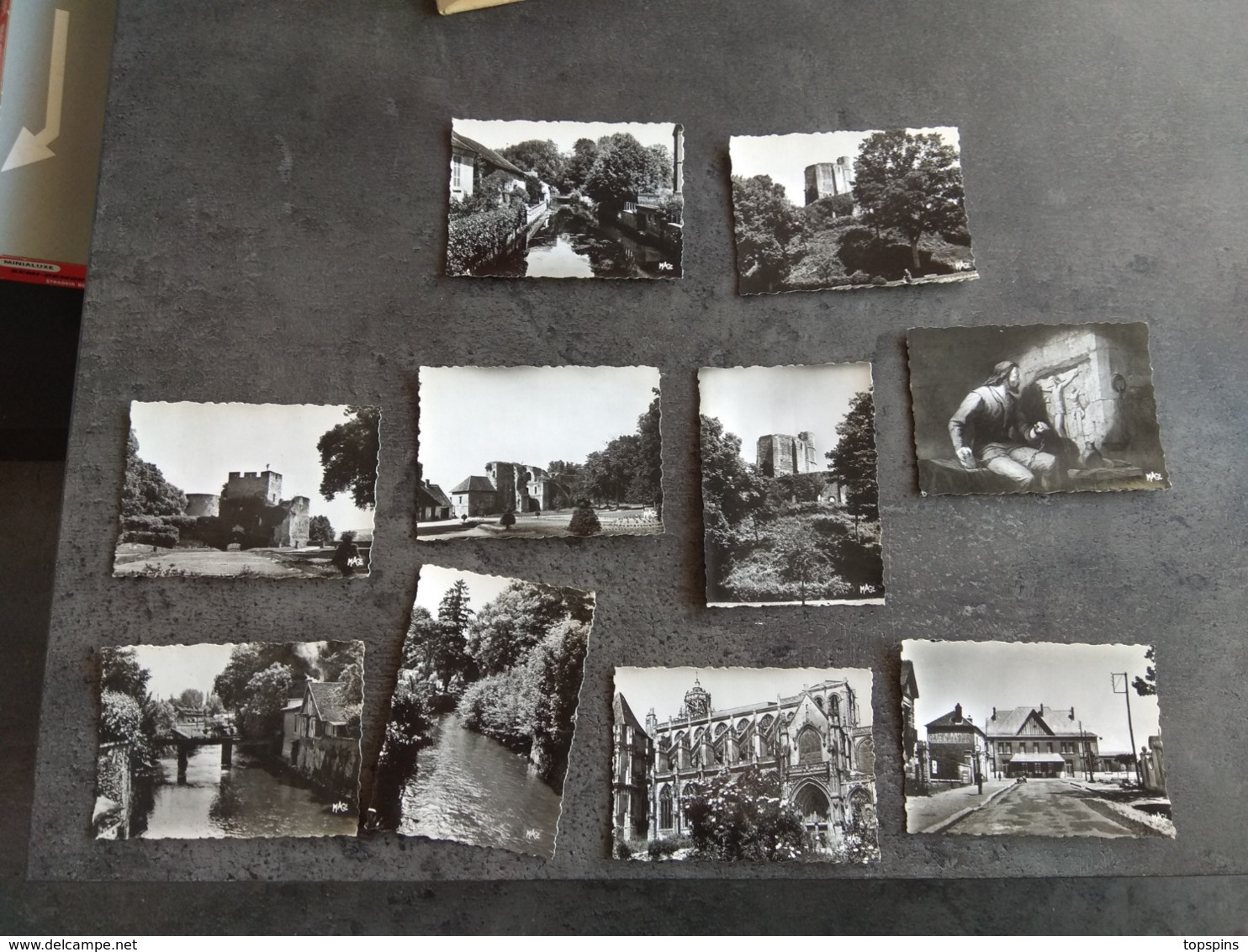 GALY ASNIERES CARNET DE 10 PHOTOS GISORS 6,5 X 9,5CM ANNEES 50 TBE - Autres & Non Classés