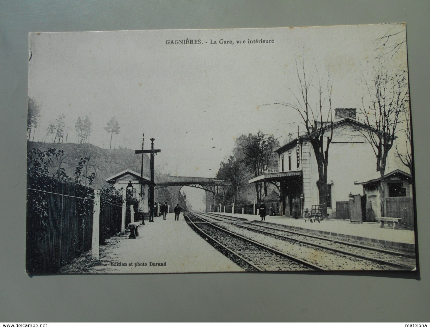 GARD GAGNIERES LA GARE VUE INTERIEURE - Otros & Sin Clasificación