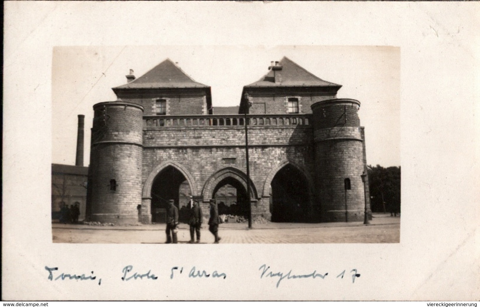 ! [59] Douai, Porte D Arras, 1917 Carte Photo Allemande, 1. Weltkrieg, Guerre 1914-18, Foto, Stadttor - Douai