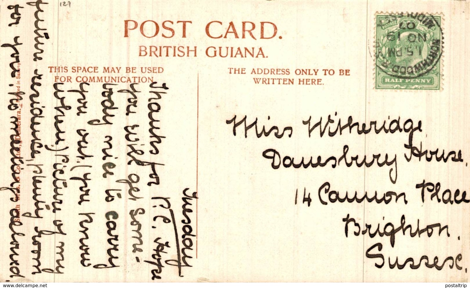 Demerara ALMS HOUSES CENTRAL WING   BRITISH GUIANA GUYANE BRITANNIQUE GUAYANA GUYANA - Otros & Sin Clasificación