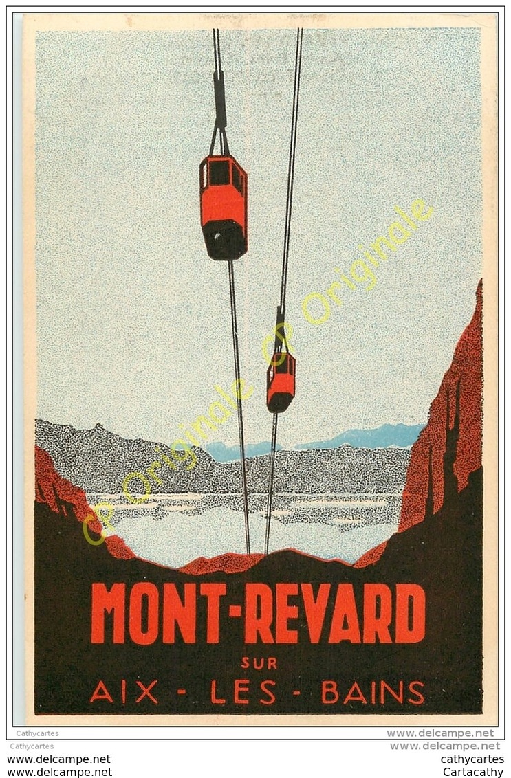 73. AIX LES BAINS . MONT REVARD . TELEPHERIQUE . - Aix Les Bains