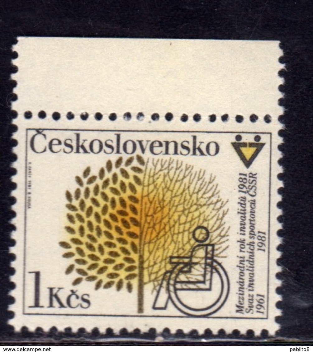 CZECHOSLOVAKIA CESKOSLOVENSKO CECOSLOVACCHIA 1981 INTERNATIONAL YEAR OF DISABLED  ANNO DISABILI 1k MNH - Nuovi