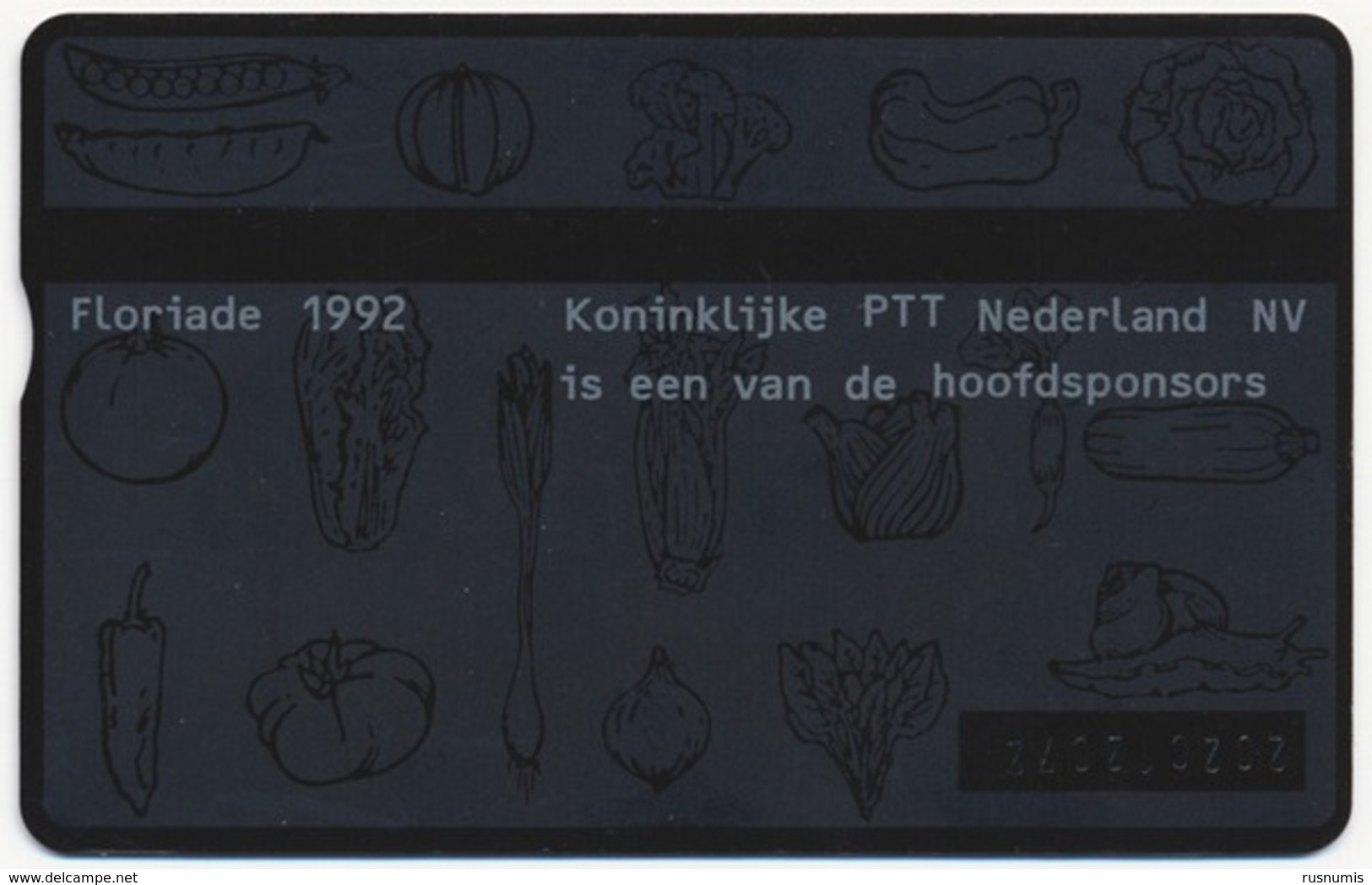 NETHERLANDS - HOLLAND - Pays-Bas - Niederlande - Olanda - Nederland PTT TELECOM L&G 20 UNITS FLORIADE 1992 CN: 202C USED - Openbaar