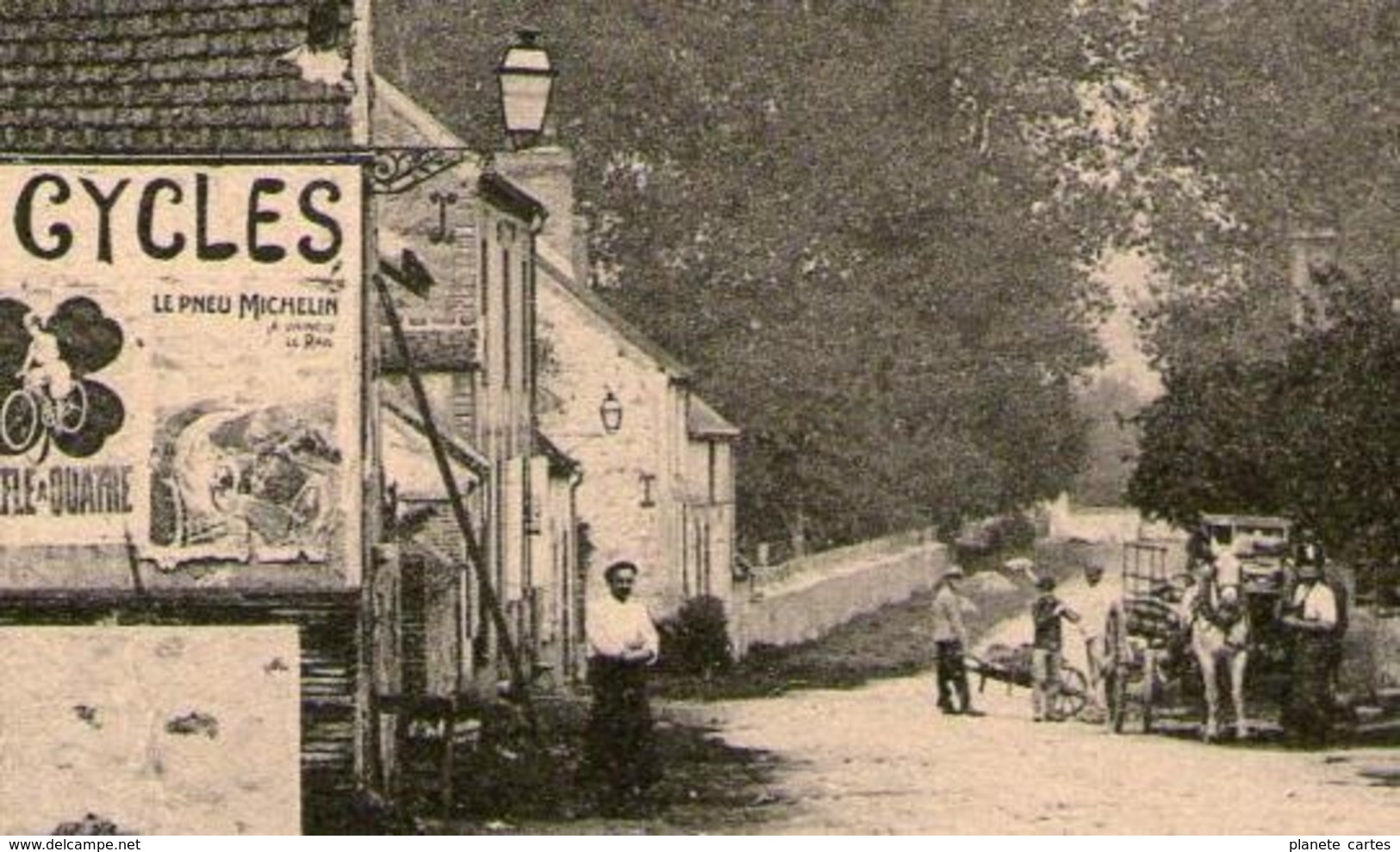 51 / ESTERNAY - Route D'Esternay-le-Franc - Affiche, Charrette, Petite Animation (tampon 1912) - Esternay