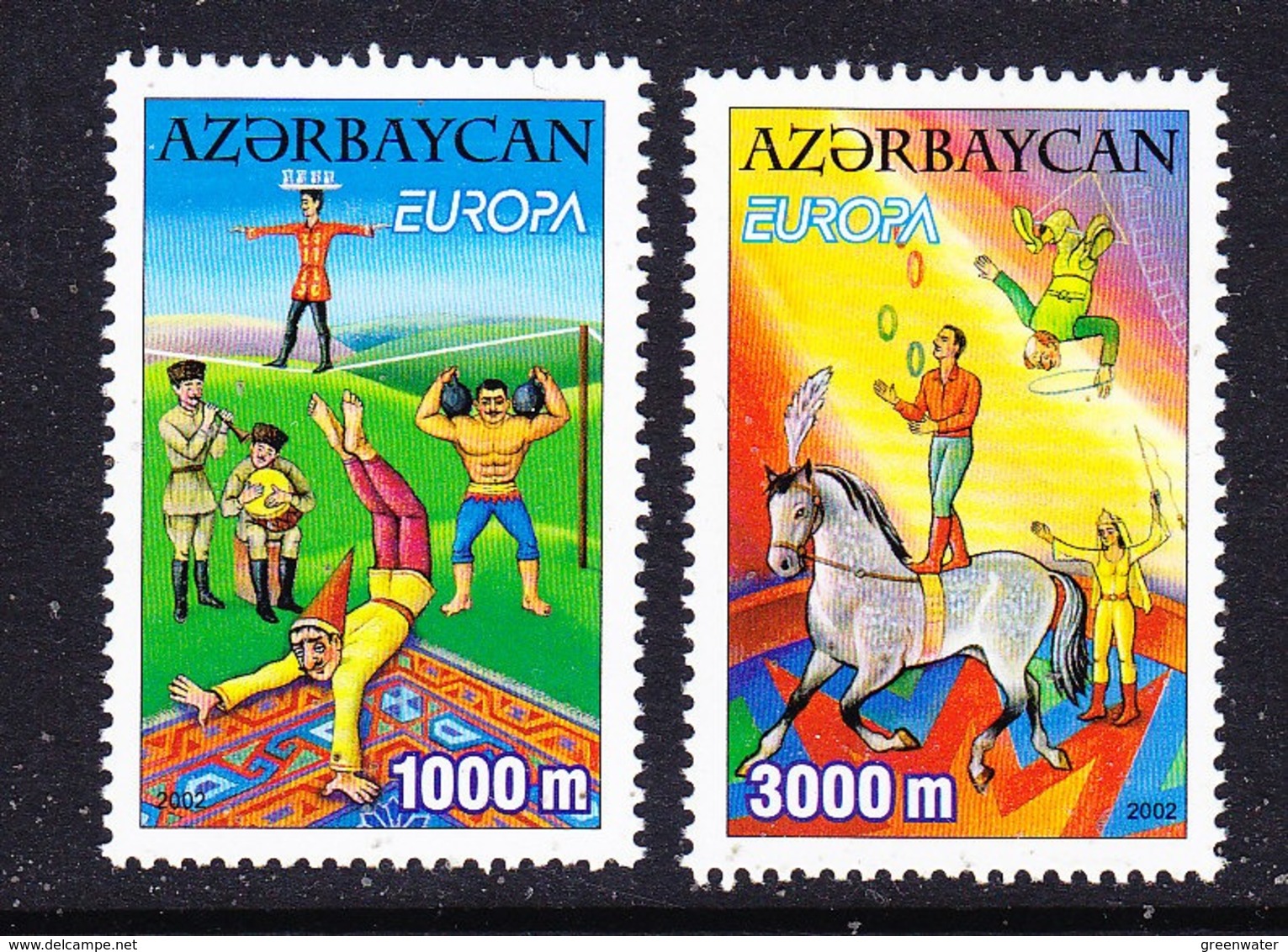 Europa Cept 2002 Azerbaijan 2v ** Mnh (45188H) Promotion - 2002