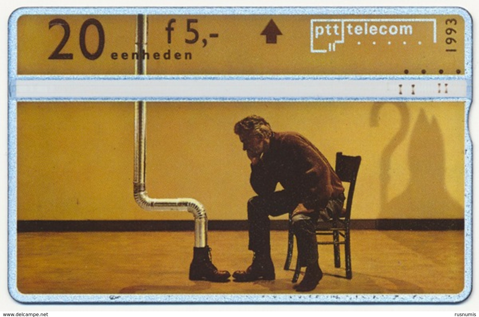 NETHERLANDS - HOLLAND - Pays-Bas - Niederlande - Olanda PTT TELECOM L&G 20 UNITS MAN ON CHAIR 1993 CN: 309C - Públicas