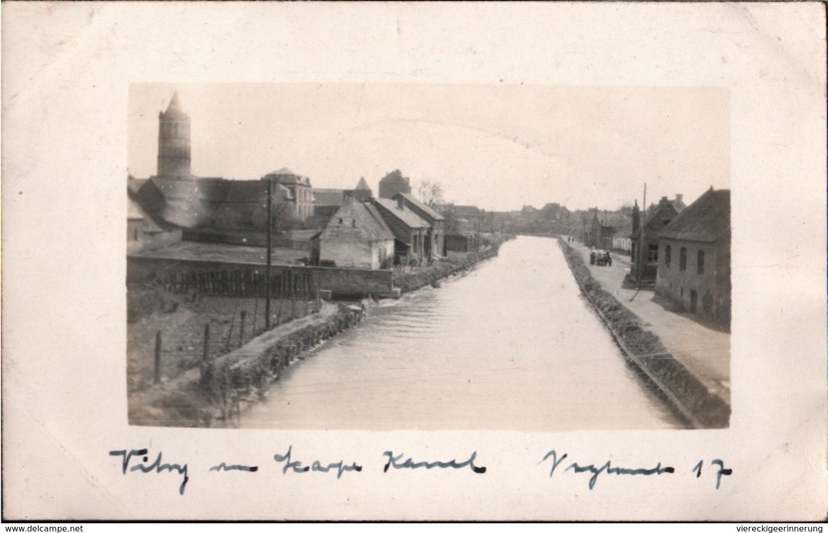 ! Vitry-en-Artois, Kanal, Canal, 1917, Carte Photo Allemande, 1. Weltkrieg, Guerre 1914-18, Fotokarte - Vitry En Artois