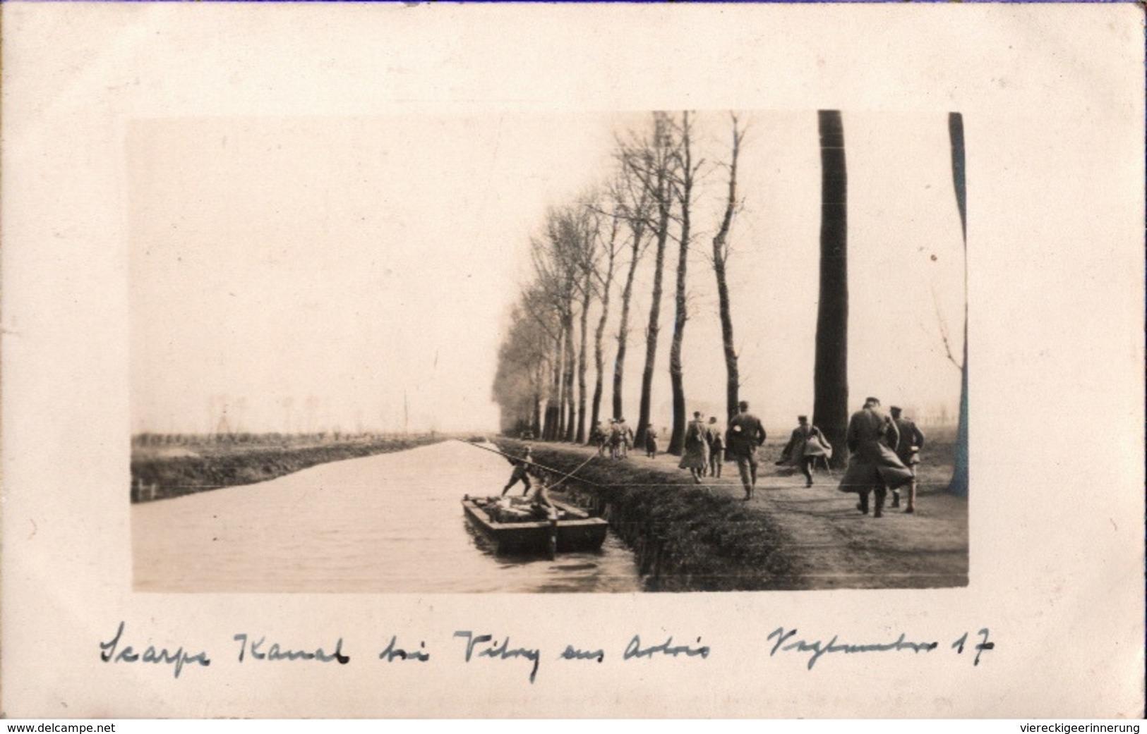 ! Vitry-en-Artois, Kanal, Canal, 1917, Carte Photo Allemande, 1. Weltkrieg, Guerre 1914-18, Fotokarte - Vitry En Artois