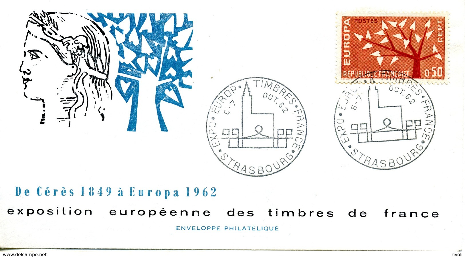 EUROPA CEPT FRANCE 1962 FDC YVERT N° 1358/59 - 1962