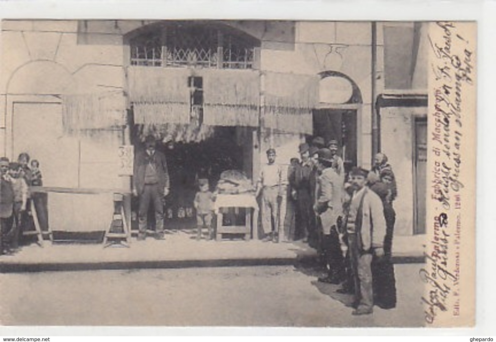 Palermo - Fabbrica Di Maccheroni - 1907            (191110) - Otros & Sin Clasificación