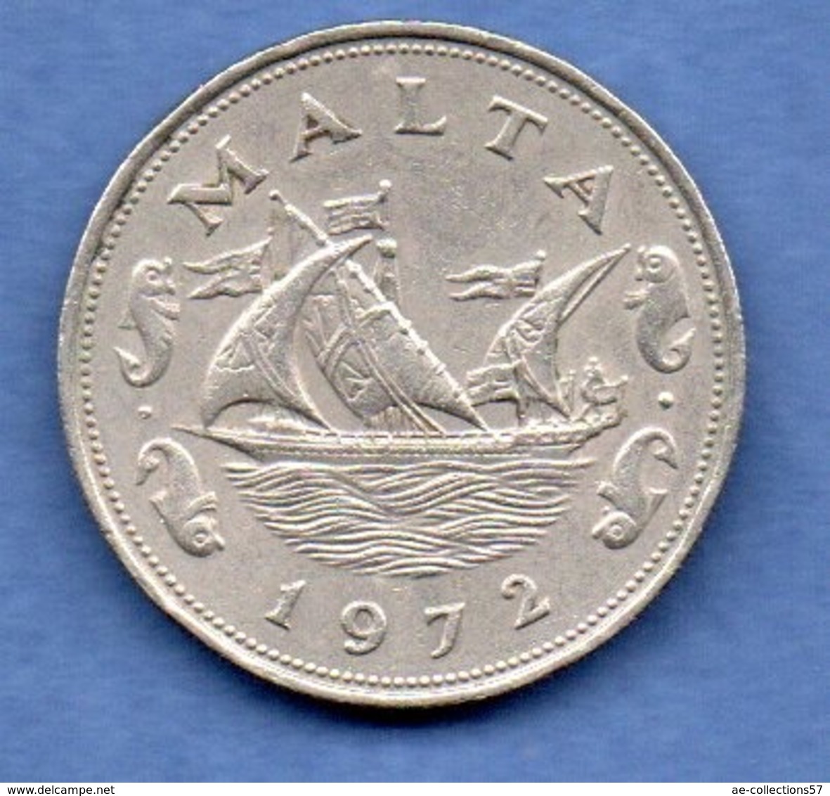 Malte  -  10 Cents 1972  -  état TTB - Malte