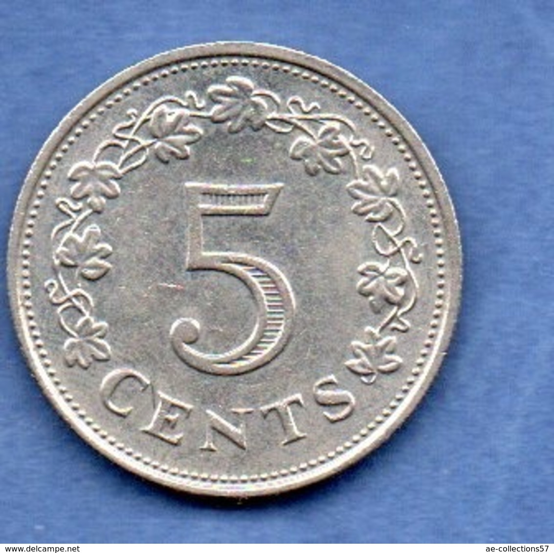 Malte  -  5 Cents 1976  -  état TTB - Malte