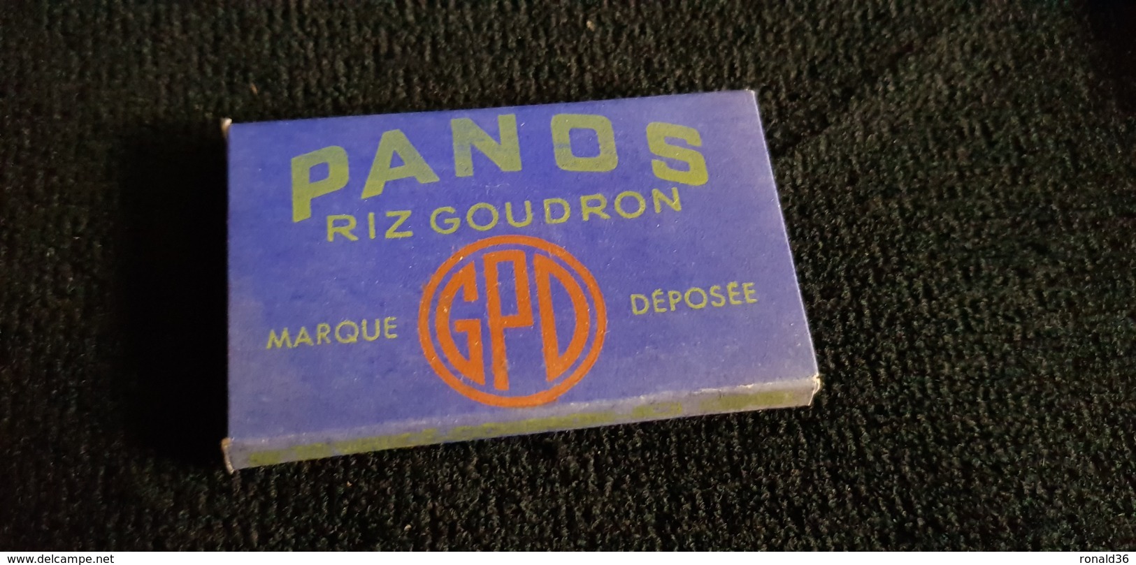 Pochette Publicitaire Papier Français Feuilles A Cigarettes  PANOS RIZ GOUDRON Marque GPD Déposé France - Sonstige & Ohne Zuordnung