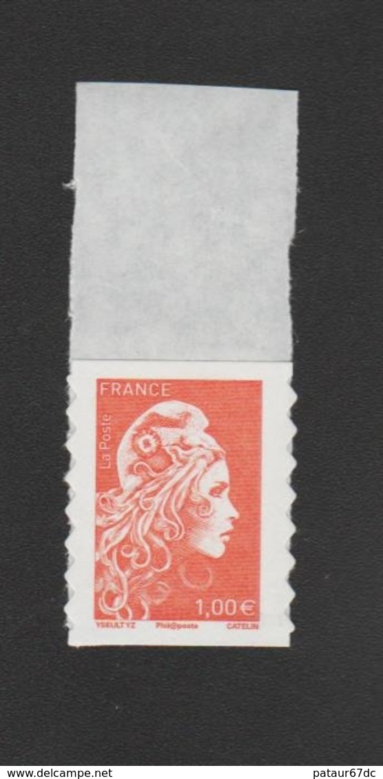 FRANCE / 2018 / Y&T N° AA 1600 ** : Marianne D'YZ (adhésif De Feuille) 1.00 € X 1 - état D'origine - Other & Unclassified