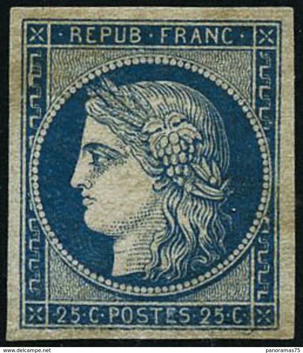 ** N°4d 25c Bleu, Réimp - TB - 1849-1850 Cérès
