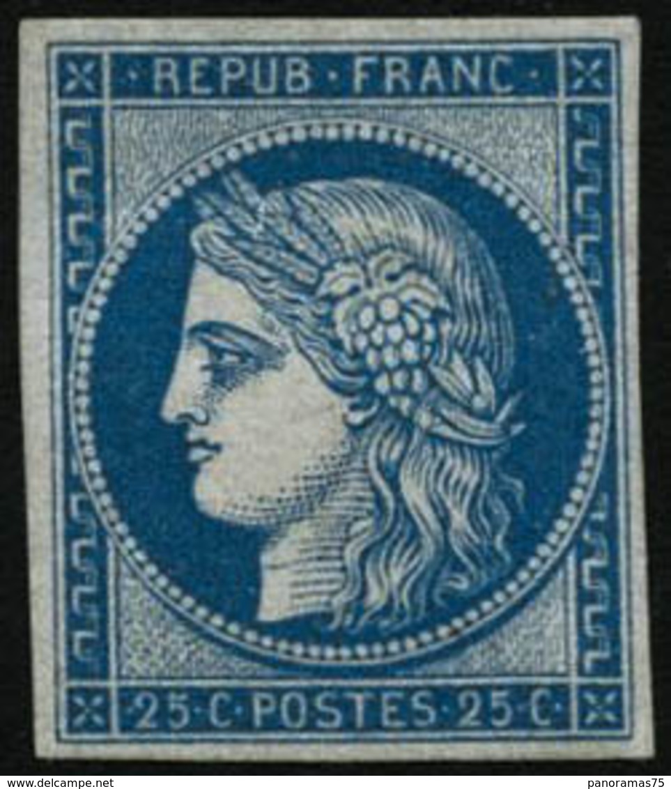 * N°4d 25c Bleu, Réimp - TB - 1849-1850 Cérès