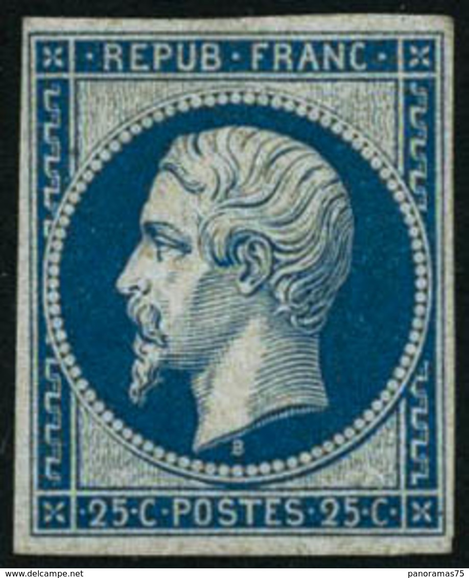 ** N°10c 25c Bleu, Réimp - TB - 1852 Louis-Napoleon