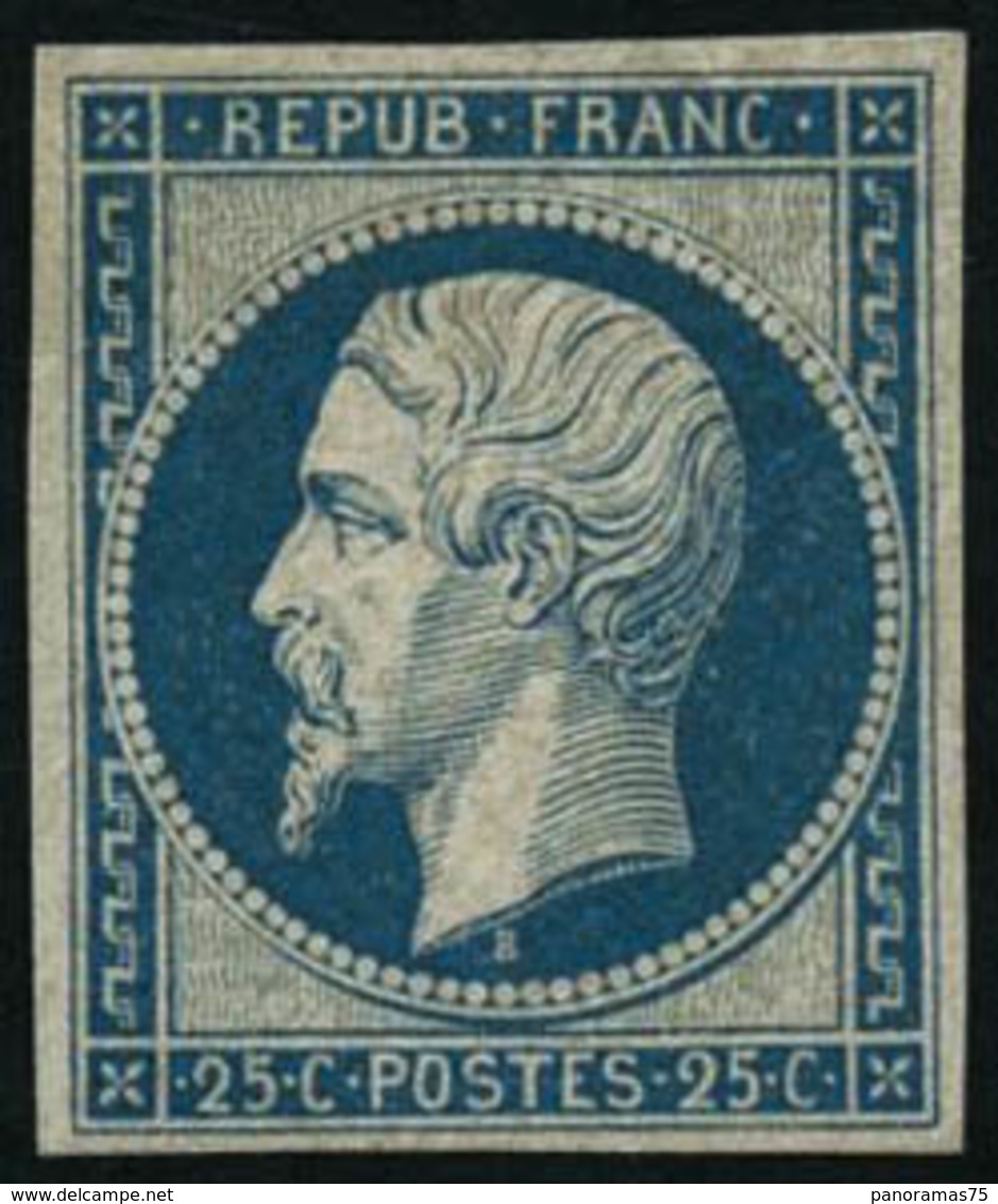 * N°10c 25c Bleu, Réimp - TB - 1852 Louis-Napoléon